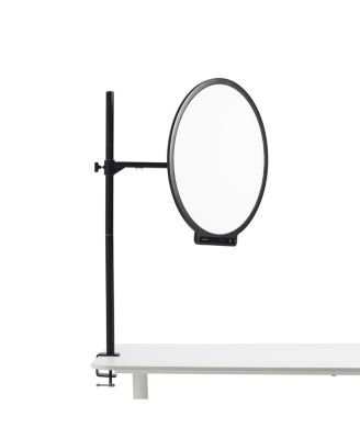 Verge 26W Bi-Color LED Light Panel, Charcoal, Bundle with Base Stand and Desk Clamp Stand