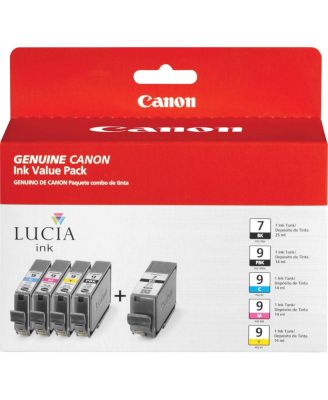 PGI-9 / PGI-7 5-Color Multi Pack Inkjet Inks, Combo/Value Pack for iX7000, MX7600 PIXMA Series Printers