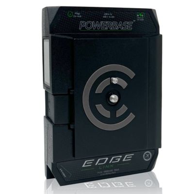 PowerBase Edge Link 70Wh 14.8V Small Form Cine V-Mount Li-Ion Battery Pack with 45W USB-C PD Wall Charger