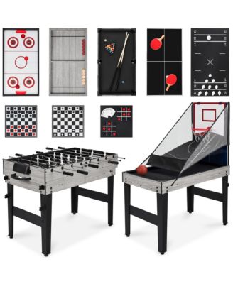 13-in-1 Combo Game Table Set w/ Ping Pong, Foosball, Basketball, Air Hockey, Archery