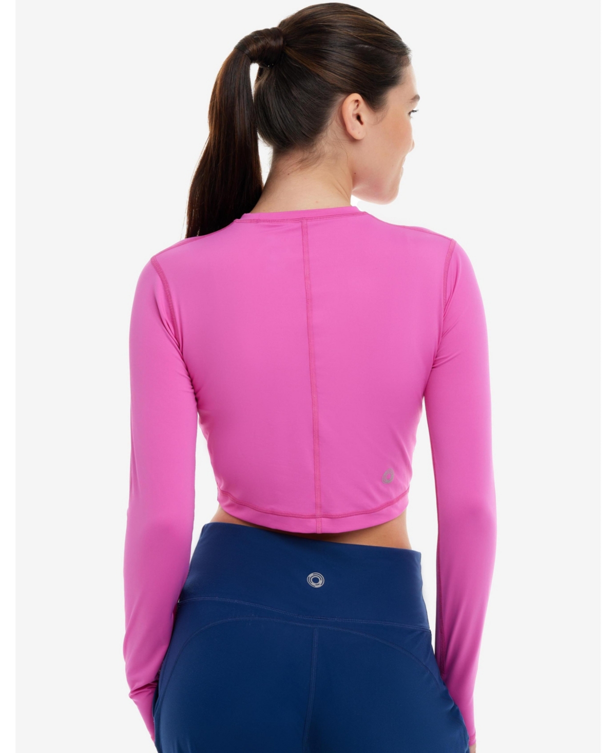 BloqUV Women's Upf 50+ Sun Protective Full Zip Crop Top