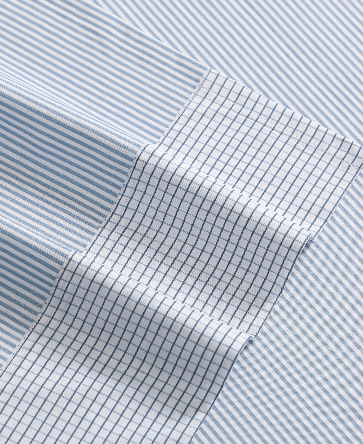 Tommy Hilfiger Williamstown Stripe Contrast Hem 200-Thread Count Cotton -Pc. Sheet Set