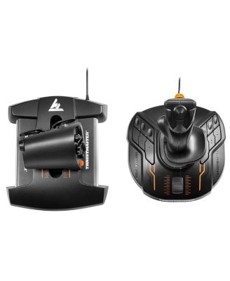 T.16000M FCS Hotas Flight Stick and Throttle for PC, Black