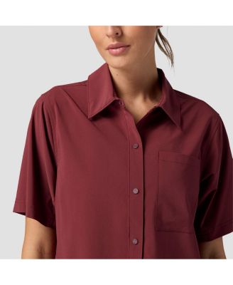 Women's Slickrock Short-Sleeve Button-Up Jersey Mountain Bike Top