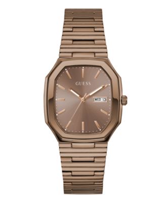 Men's Coffee Brown Analog Watch, 35mm