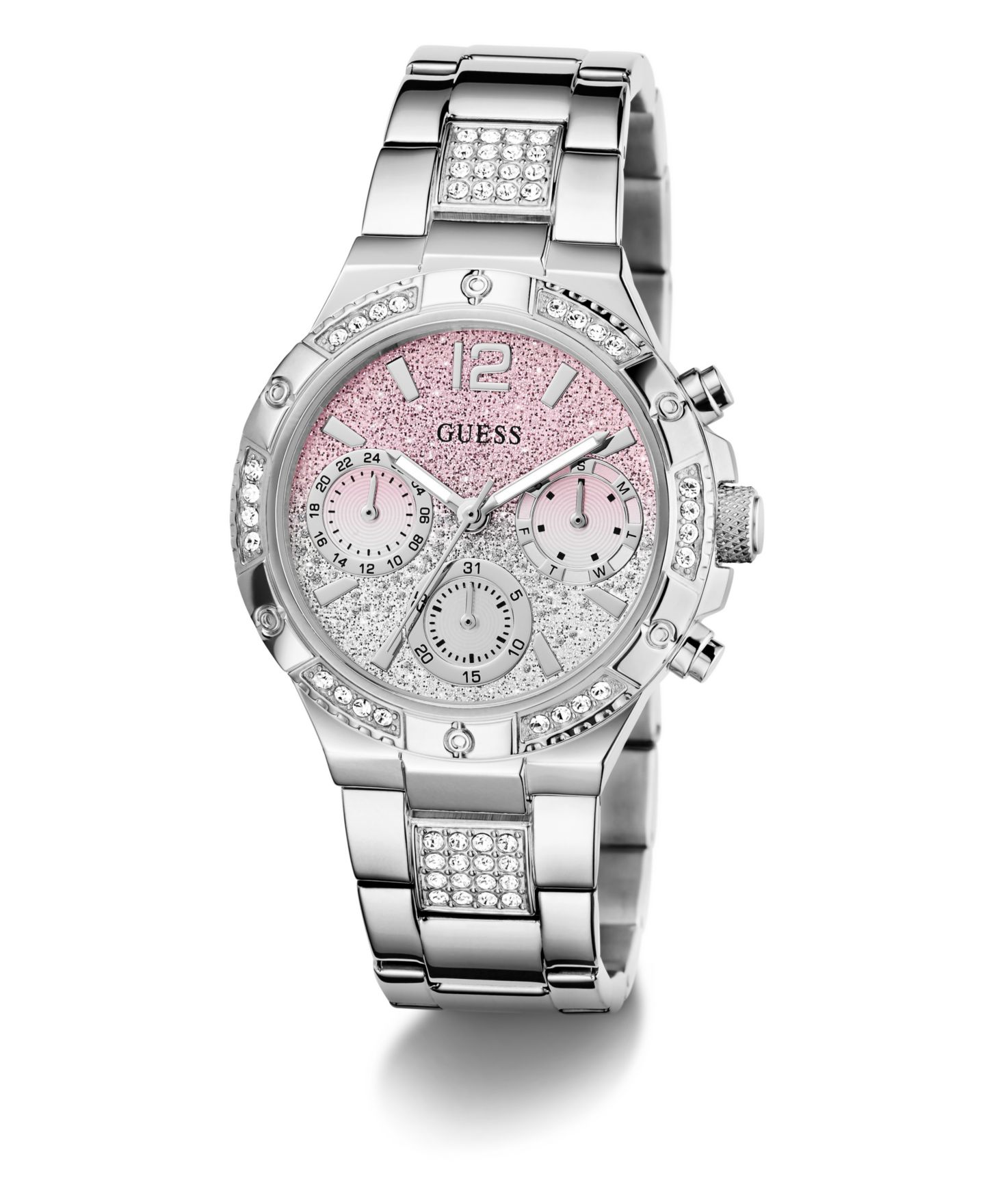 Женские часы GUESS Silver-Tone Multi-Function Watch, 38mm — фото 5