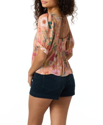Women's Aubrielle Floral Print Short Sleeve Top