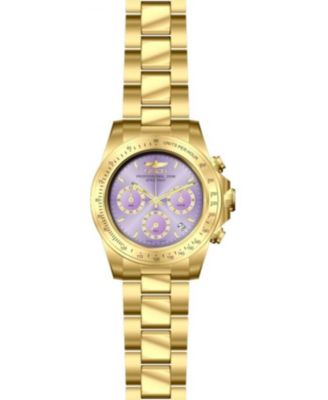 Women's 18257 Speedway Quartz Chronograph Purple Dial Watch
