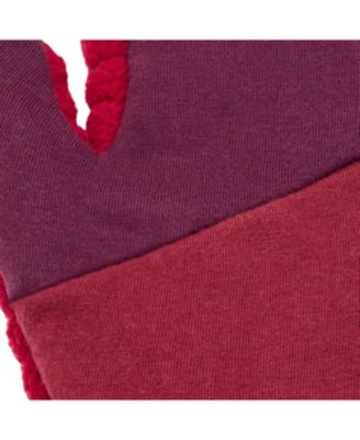 Women’s Artisan Crafted Fleece Lined Color Block Fingerless Gloves
