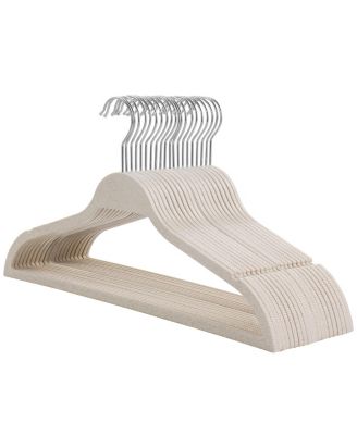 Home 20 Piece Coat Hangers in Wheat