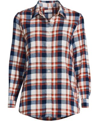 Women's Flannel Boyfriend Long Sleeve Shirt