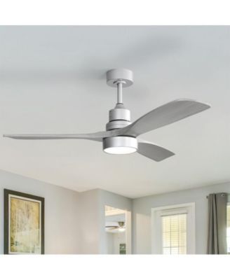52-inch Modern 3 Blades 3 color Dimmable and Memory Function Light and Remote control Ceiling Fan