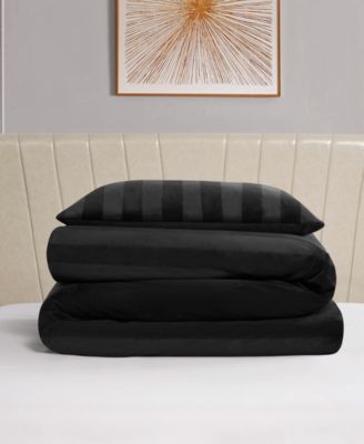  Jenny Velour Striped Jacquard 2-Pc. Comforter Set, Twin/Twin XL
