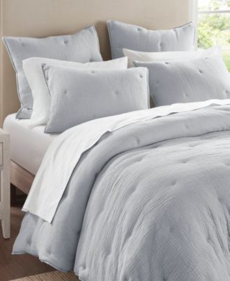 Harbor House Breeze Cotton Embroidered 3-Pc. Quilt Set, Full/Queen