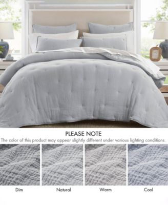 Harbor House Breeze Cotton Embroidered 3-Pc. Quilt Set, King