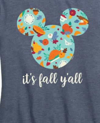 Disney It's Plus Size Y'all Mickey Mouse Women's Short Sleeve Graphic T-shirts