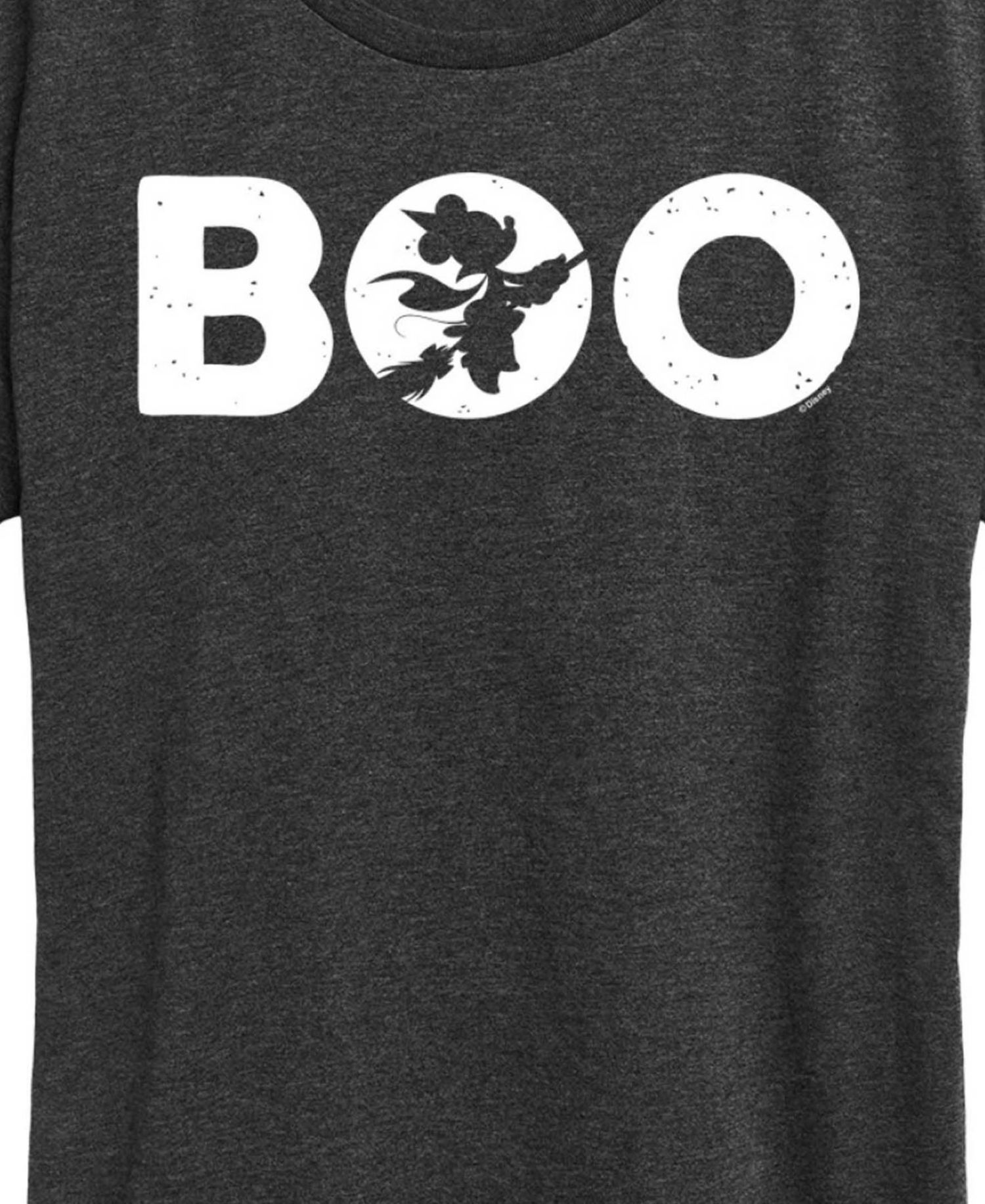 Disney Halloween Minnie Mouse Boo Women's Short Sleeve Graphic T-shirts