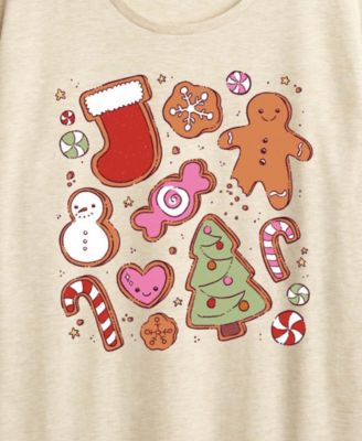 Cute Christmas Cookies Women's Short Sleeve Graphic T-shirts