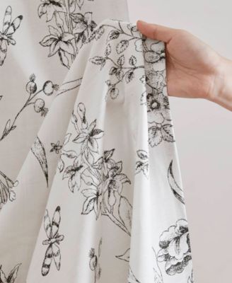 Branch Toile Vintage Floral Shower Curtain, 72" x 72"