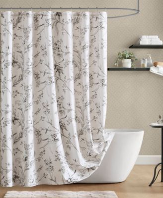 Branch Toile Vintage Floral Shower Curtain, 72" x 84"