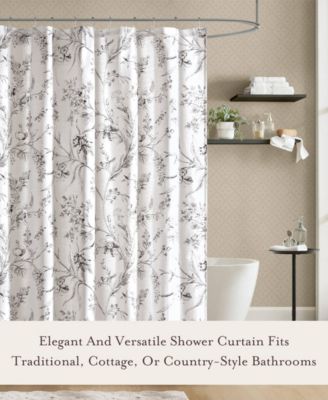 Branch Toile Vintage Floral Shower Curtain, 72" x 84"