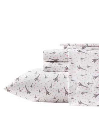 Printed Brushed Microfiber 6-Pc. Sheet Set, Twin