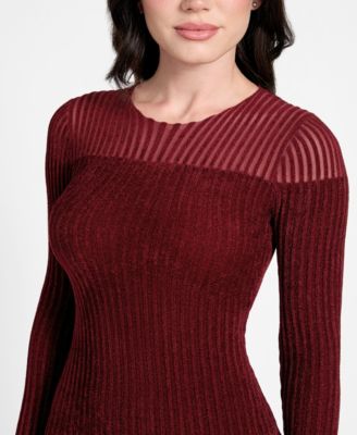 Women's Rowena Long Sleeve Rib Chenille Dress