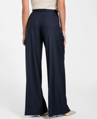 Women's Zanita Pin Stripe Relaxed-Fit Pants