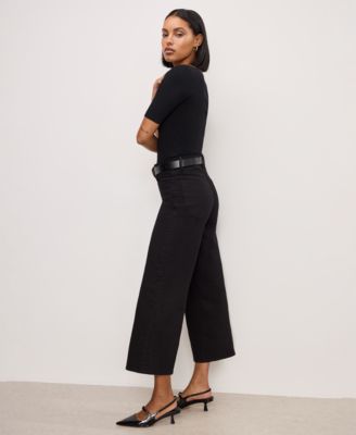 Women's Cropped Palazzo Jeans