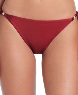 Women's Pearls Of Wisdom Cheeky Coverage Tie Side Bottom