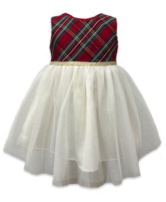 Baby Girls' Holiday Plaid Dress and Coat, 2-Piece Set