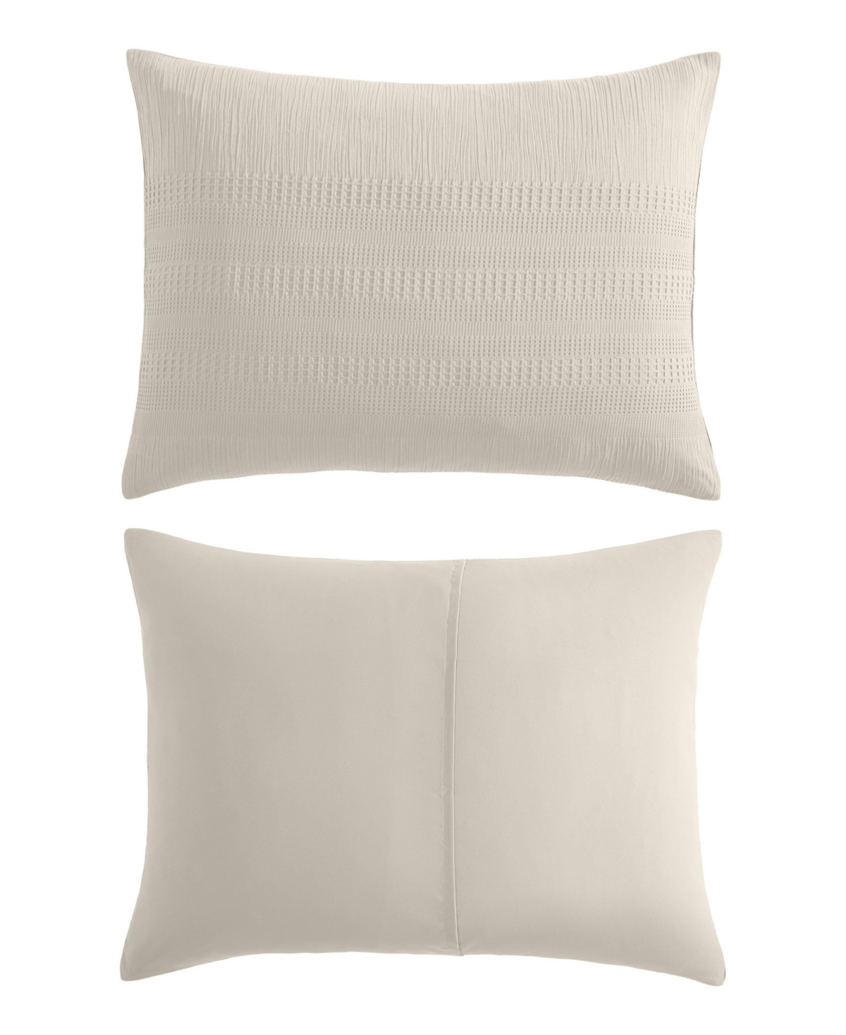 Kenneth Cole New York Solid Variegated Waffle 3-pc. Comforter Set, Full/queen In Neutral