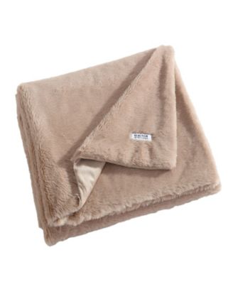 Solid Faux Fur Throw, 70" x 50"