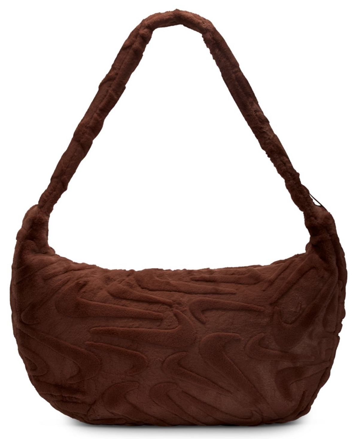 Nike Men's Sportswear Faux Fur Slouchy Bag In Brown