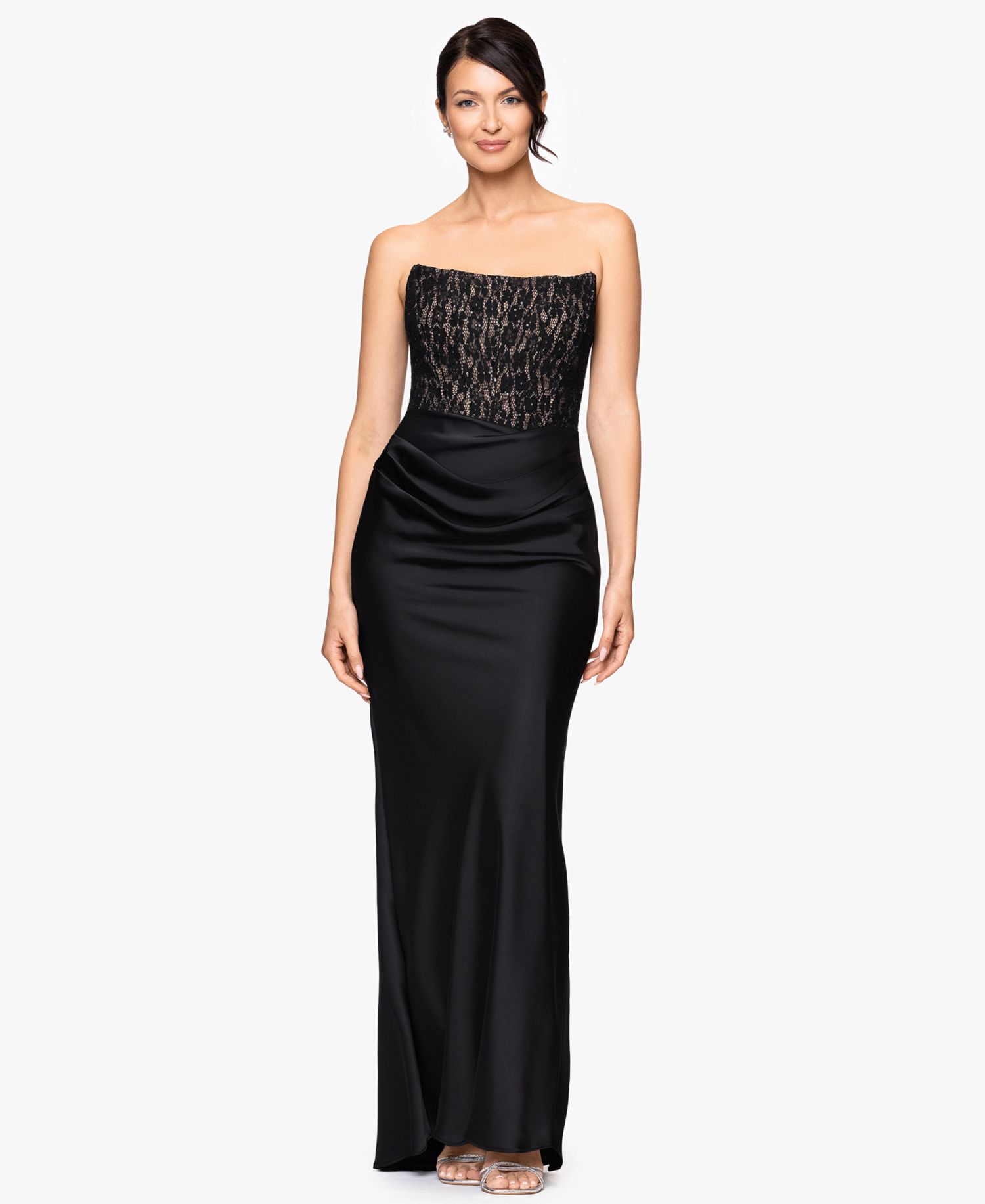 Women's Strapless Lace Top Gown