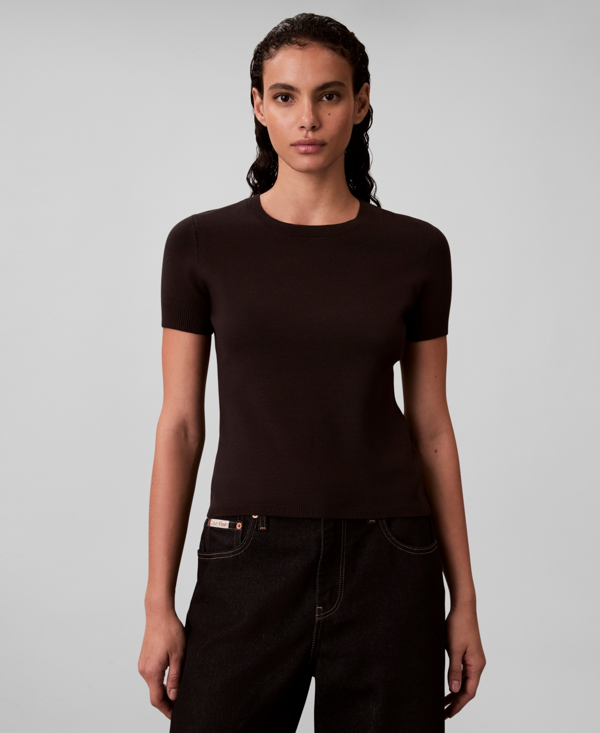 Calvin Klein Jeans Women's Tech Knit Slim Fit T-Shirt