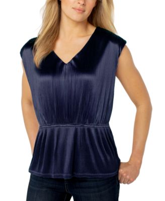 Women's V-Neck Peplum Top