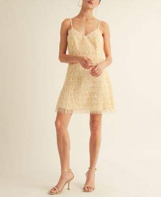 AROSE STUDIO, INC - Women's Samara Fringe Detail Flapper Mini Dress