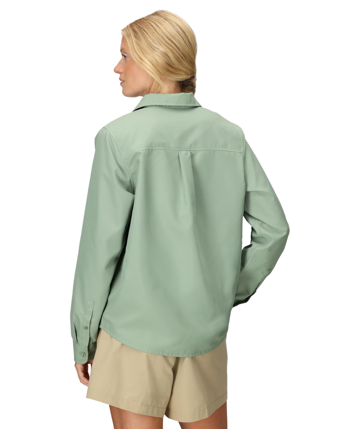 Marmot Women's Air Exchange Upf 40 Ls Classic Collar Shirt In Green
