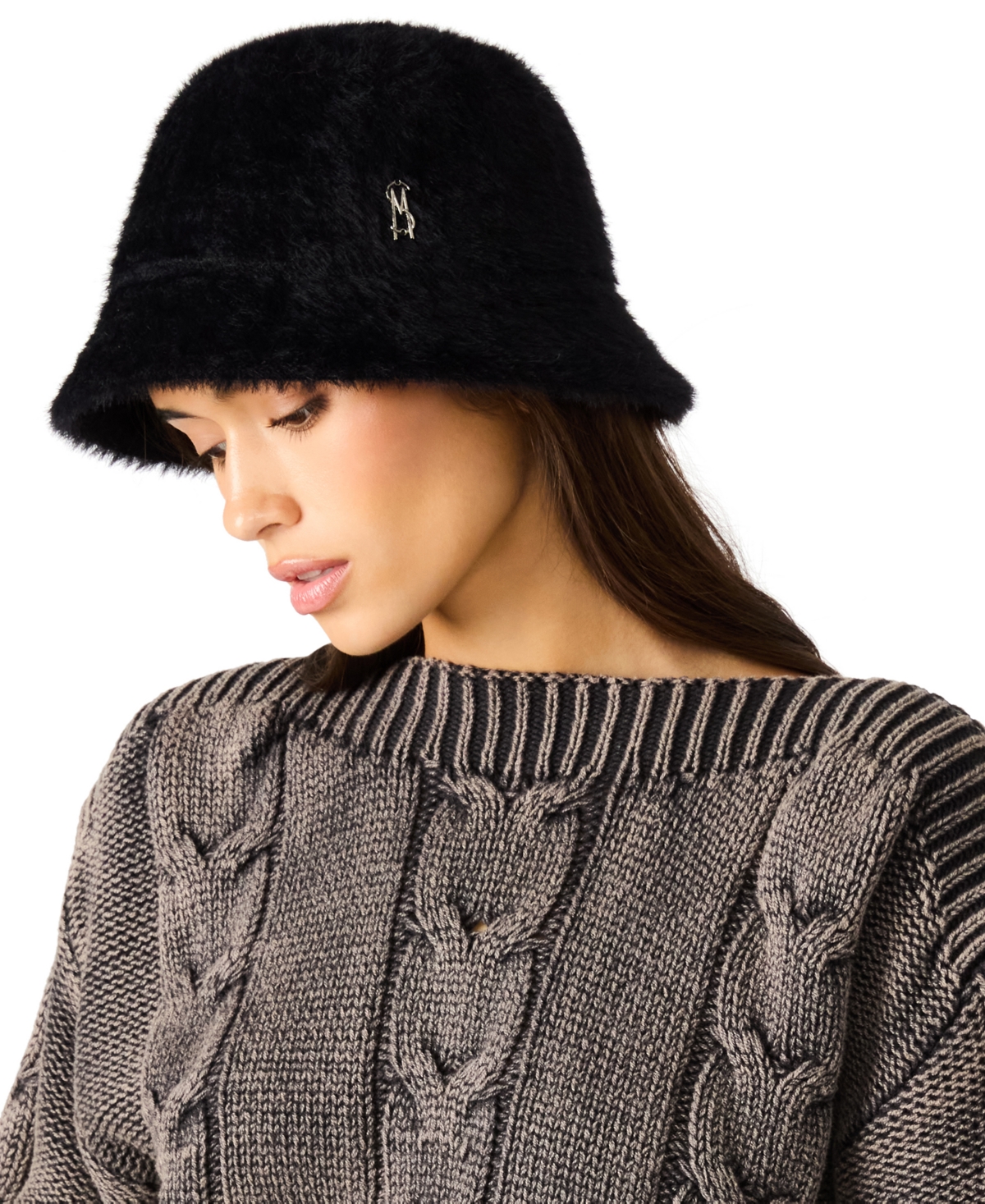 Steve Madden Fuzzy Bucket Hat