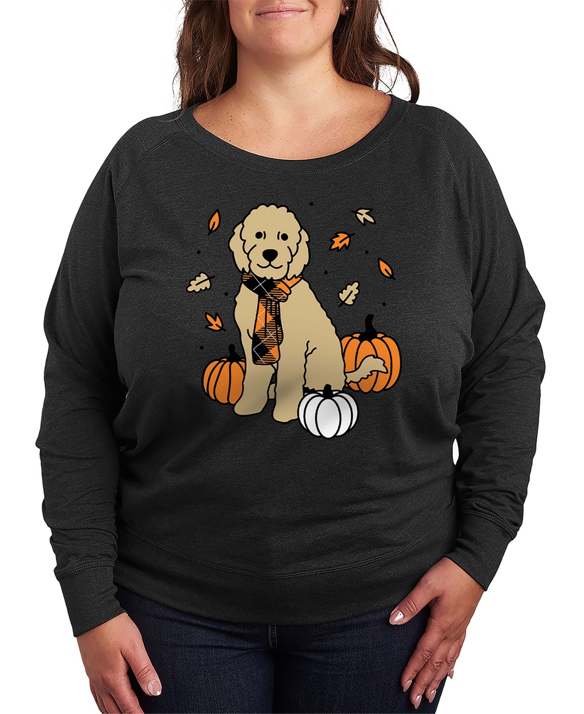 Hybrid Apparel Fall Goldendoodle Women's French Terry Long Sleeve Shirt