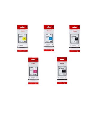 PFI-030 Pigment Ink Tank Kit for Select imagePROGRAF PRO Series, Includes Matte Black/Black/Magenta/Cyan/Yellow