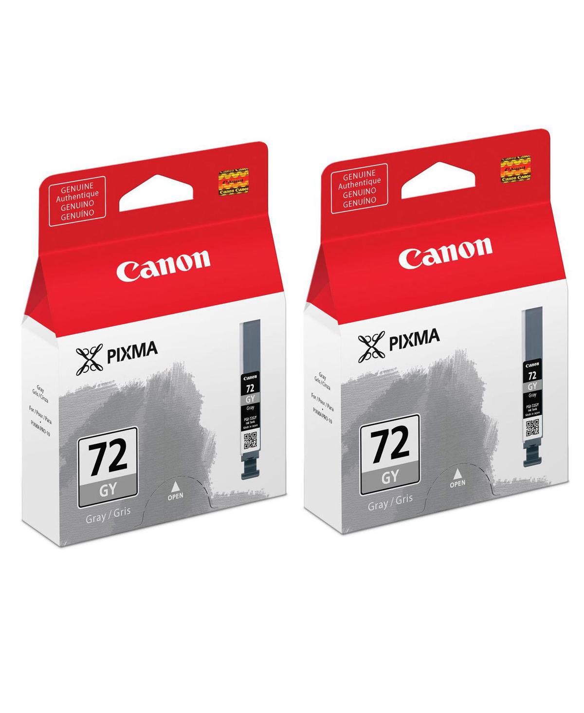 Canon Pgi-72GY Gray Ink Tank, 2-Pack
