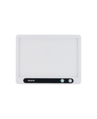 Verge 26W Bi-Color LED Light Panel, White, Bundle with Base Stand and Desk Clamp Stand