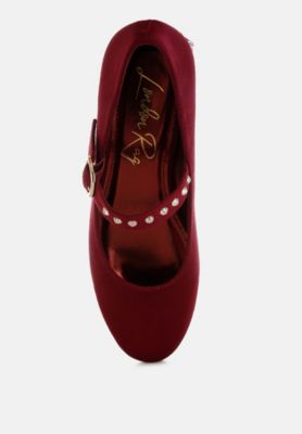 Womens Sima Studded Mary Jane Pumps