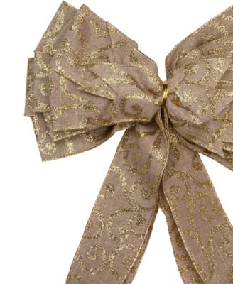 16 Loop Christmas Bow Decoration, 48" x 10"