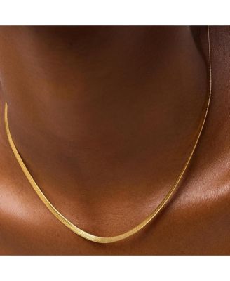 Herringbone Chain Necklace - Ina