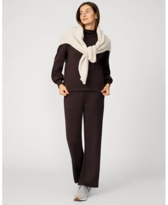 Women's Mockneck Modal Top & Wide Leg Pant