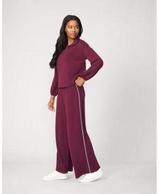 Women's Half Zip Pullover & Wide Leg Pant