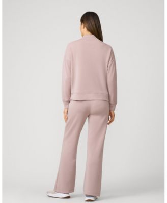 Women's Mockneck Modal Top & Wide Leg Pant